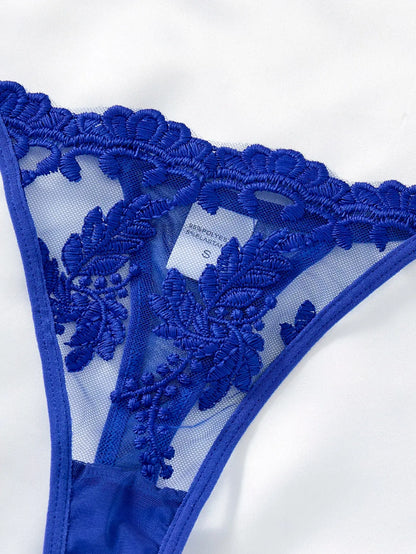 Chemise de nuit semi-transparente brodée style campagne rouge vin élégante et confortable Clickbing Market