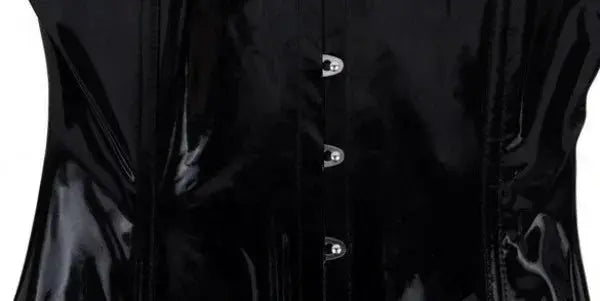 Corset robe en cuir PU surbuste Bustier taille Tranier sans bretelles robe moulante Clickbing Market