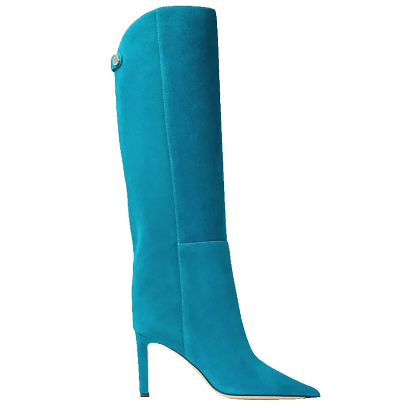 Bottes hautes en cuir de bœuf