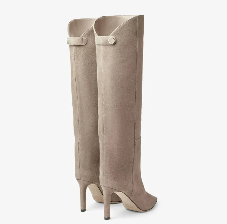 Bottes hautes en cuir de bœuf