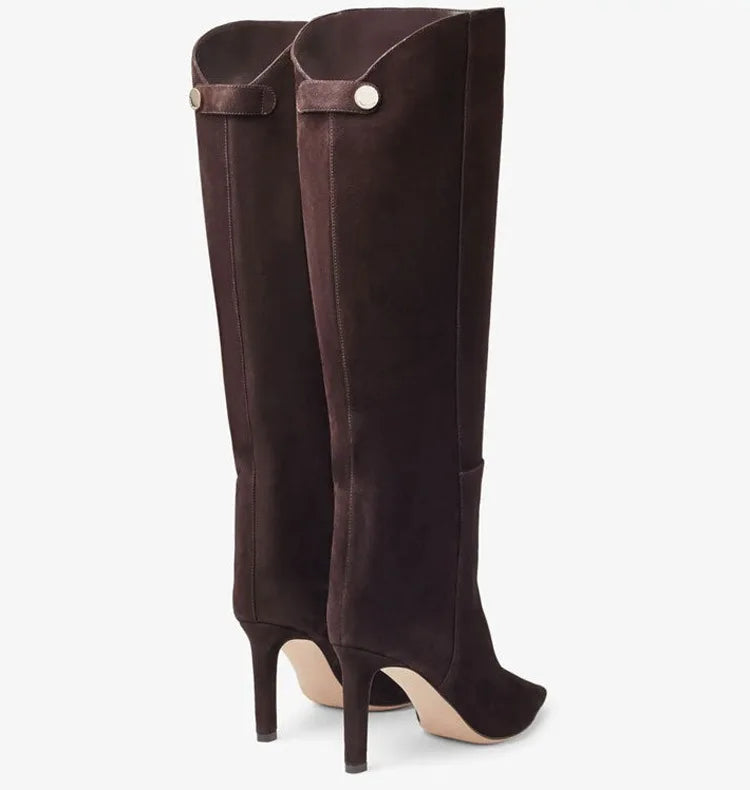 Bottes hautes en cuir de bœuf