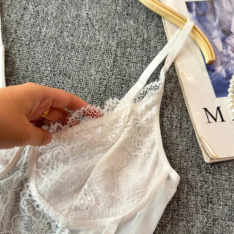 Combinaison à bretelles en arête de poisson Body,  Coupe intérieure américaine, Slim, Noir, Haut court, Sexy Clickbing Market