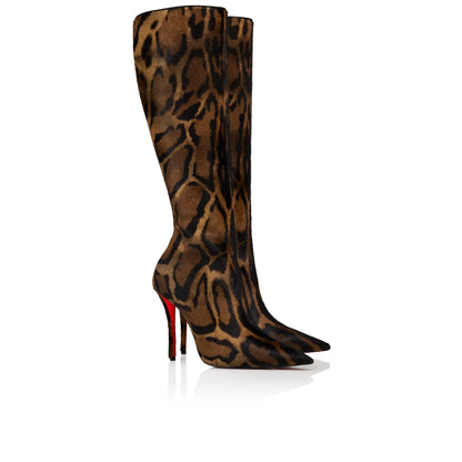Bottes fines à talons hauts avec fermeture éclair latérale