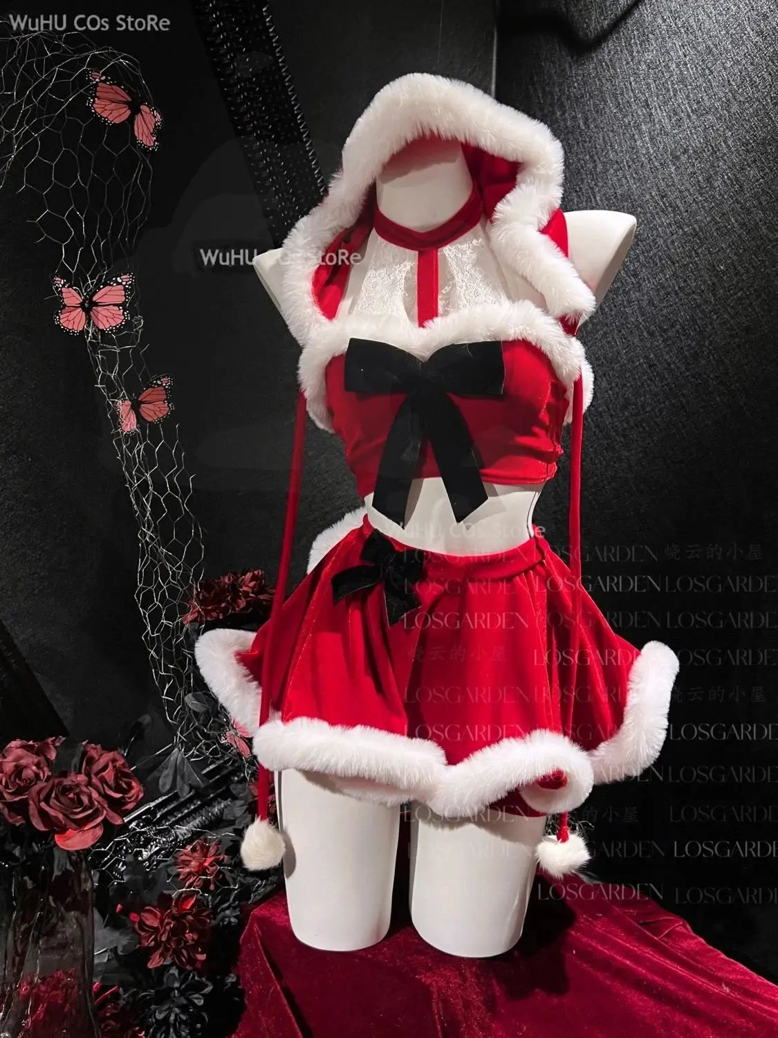 Costume hiver lapin fille chapeau tenues, cape personnalisé lingerie Clickbing Market