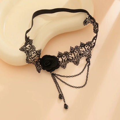 Ingmark-Bande élastique Goth pour femme, grande fleur de rose, jambe, cuisse, lien de gland Clickbing Market