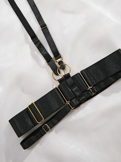 Lingerie dentelle soutien-gorge et slip avec jarretière et jambe anneau ensemble sous-vêtements romantique Clickbing Market