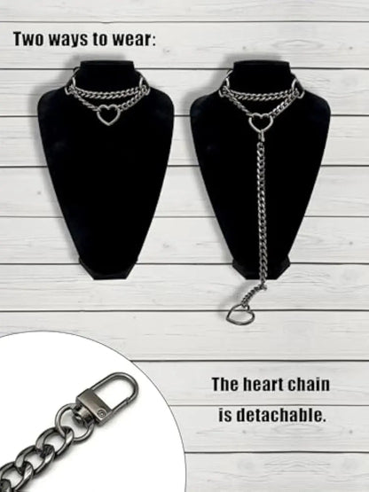 Collier ras du cou, joint torique chaîne coulissante en cuir Clickbing Market