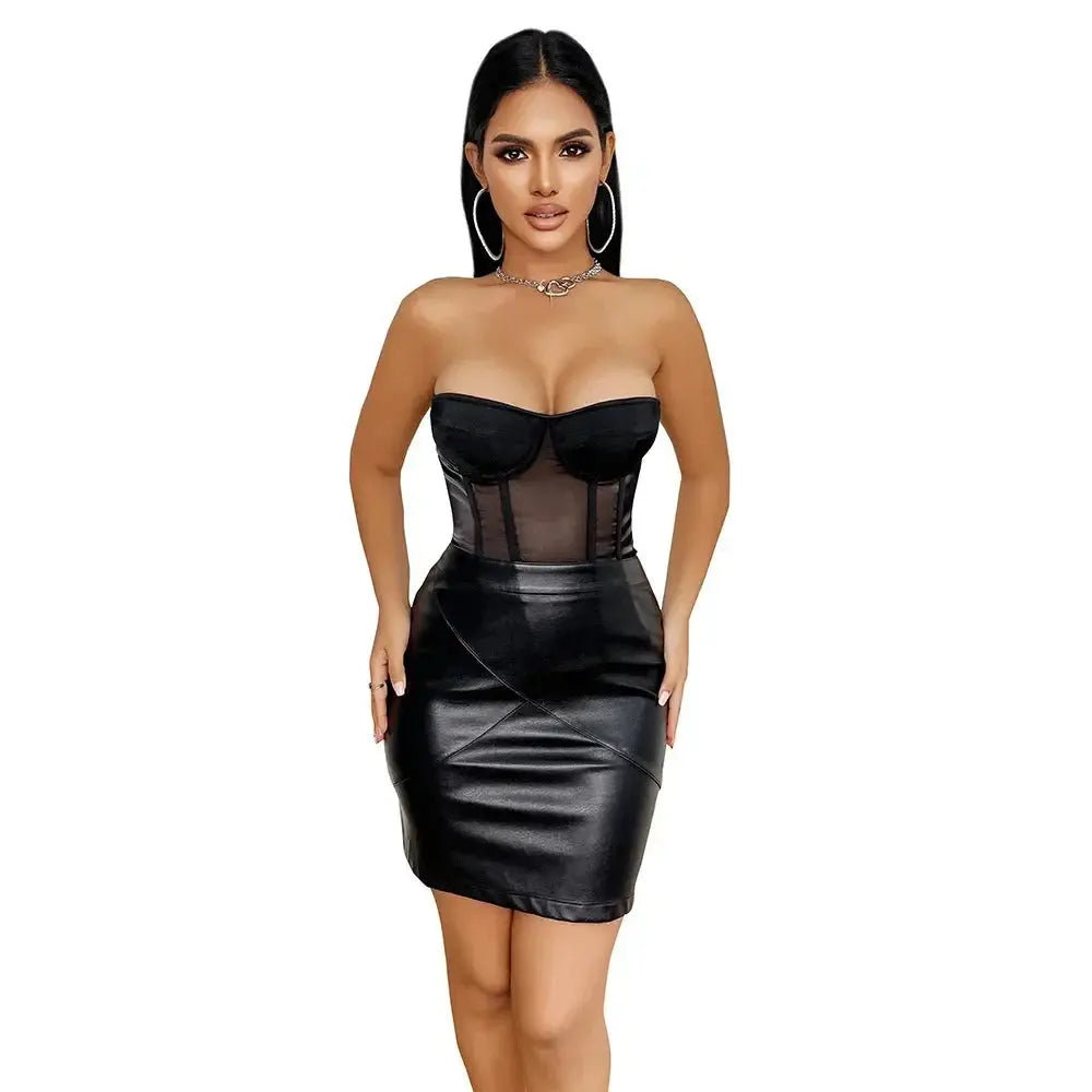 Corset Sexy à lacets surbuste Bustier  Lingerie respirant maille corps Clickbing Market