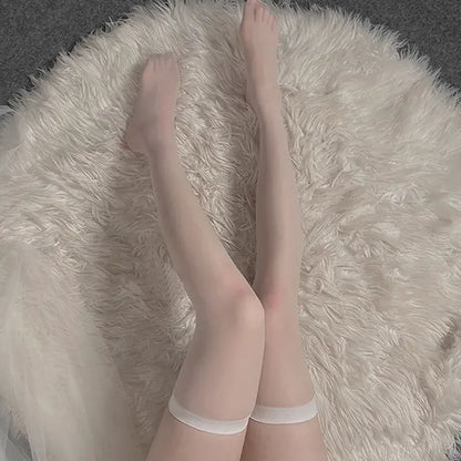Chaussettes longues au-dessus du genou, bas hauts en dentelle