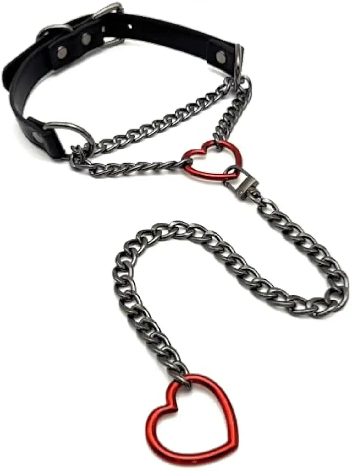 Collier ras du cou, joint torique chaîne coulissante en cuir Clickbing Market