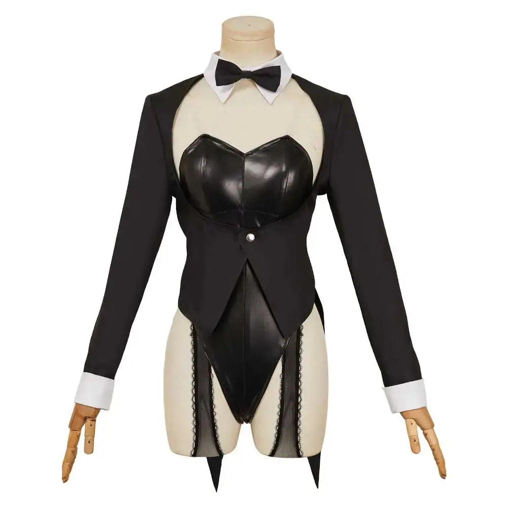 Déguisement lapin noir filles combinaison Costume queues couvre-chef chaussettes Clickbing Market