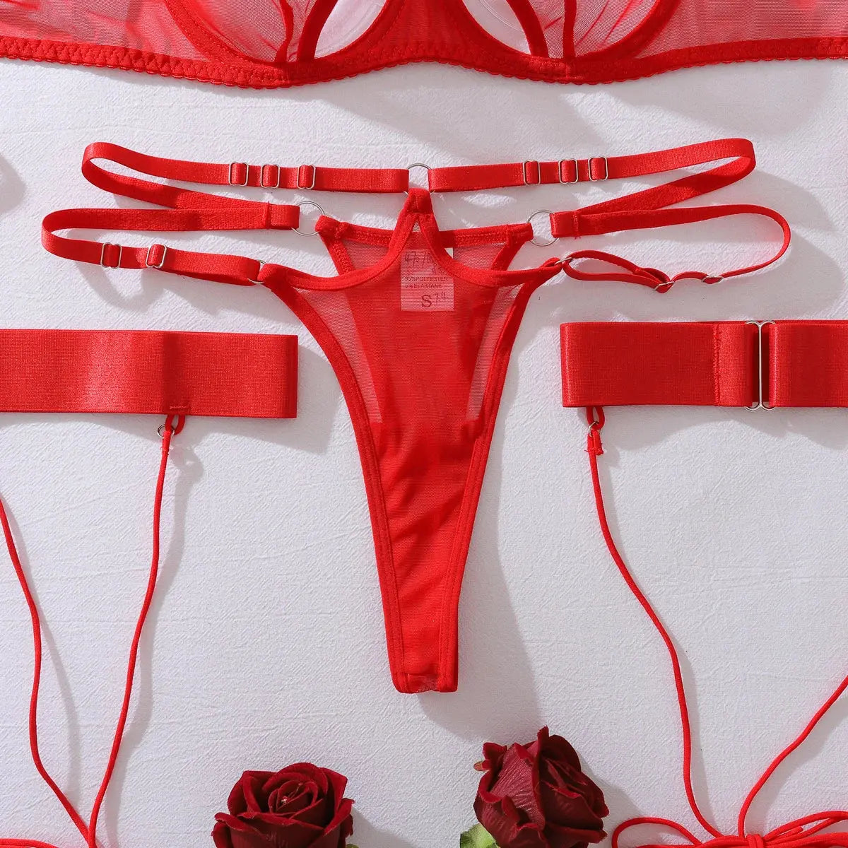 Sous-vêtements creux fantaisie, soutien-gorge ensemble maille Clickbing Market