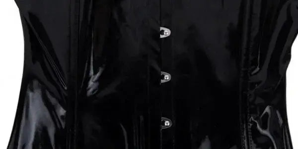 Corset robe en cuir PU surbuste Bustier taille Tranier sans bretelles robe moulante Clickbing Market