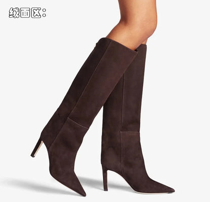 Bottes hautes en cuir de bœuf