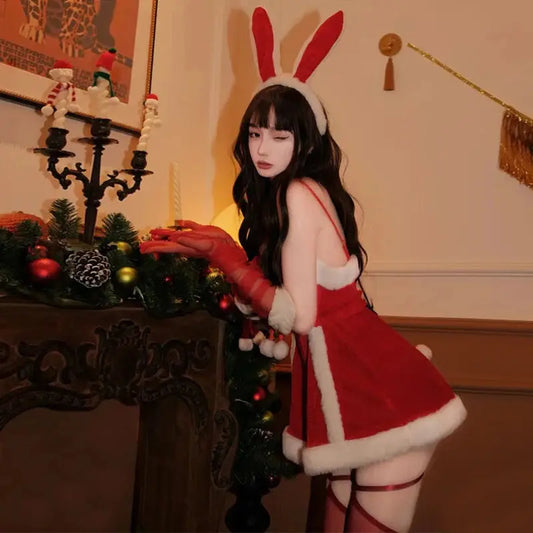 Lingerie Pure Désiré Tenue de Noël sexy Robe rouge, Costume de batterie lapin, Clickbing Market