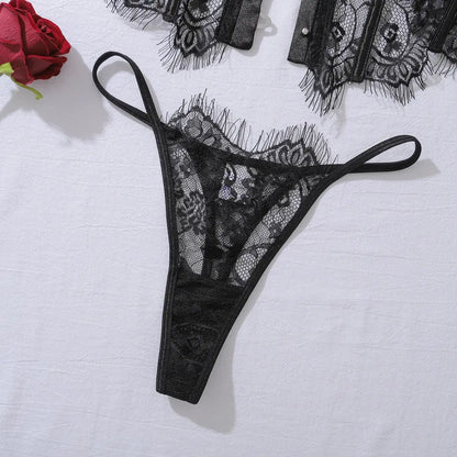 Lingerie Sexy pour femmes palais sensuel Corset ensemble pure bretelles dentelle mince Clickbing Market