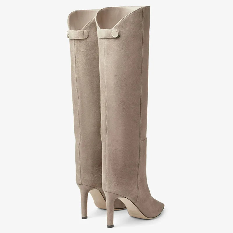 Bottes hautes en cuir de bœuf