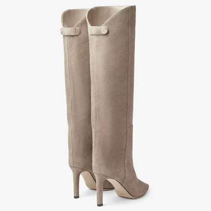 Bottes hautes en cuir de bœuf