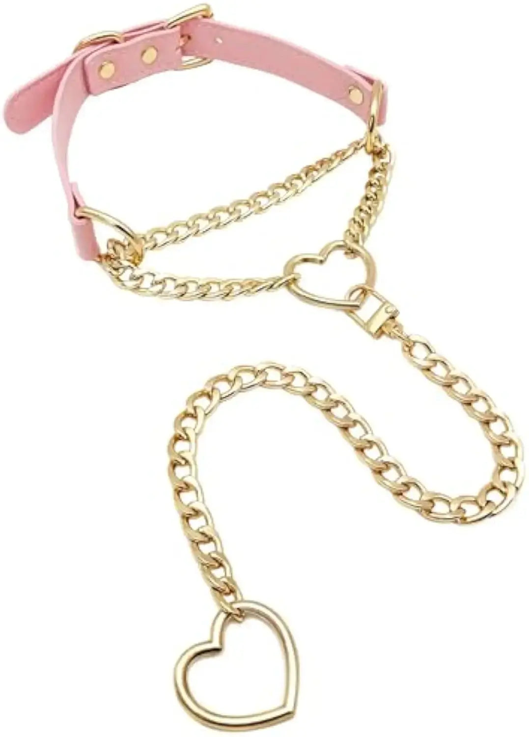 Collier ras du cou, joint torique chaîne coulissante en cuir Clickbing Market