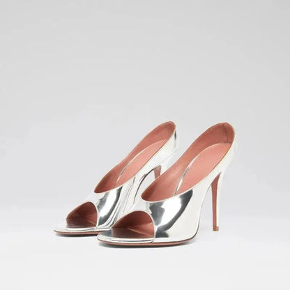 Sandales à talons aiguilles à bout ouvert sexy