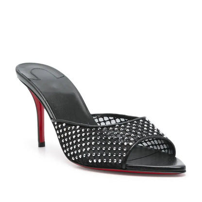 Chaussures en forme de bouche de poisson, pantoufles sexy une pièce