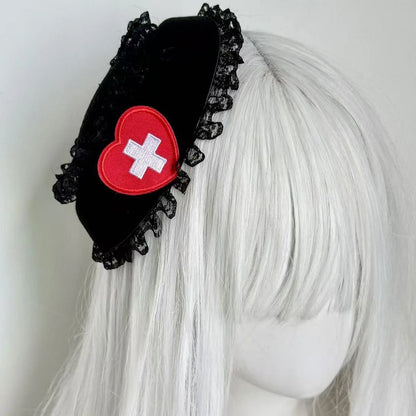 Épingle à cheveux, bordure en dentelle