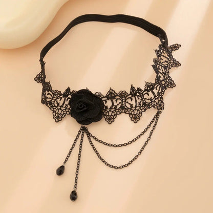 Ingmark-Bande élastique Goth pour femme, grande fleur de rose, jambe, cuisse, lien de gland Clickbing Market