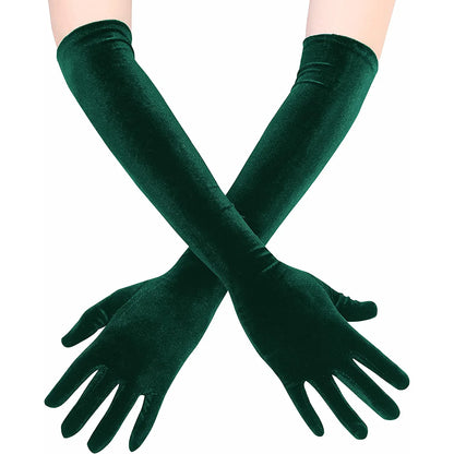 Gants, nœud floqué, châle en dentelle