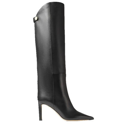 Bottes hautes en cuir de bœuf