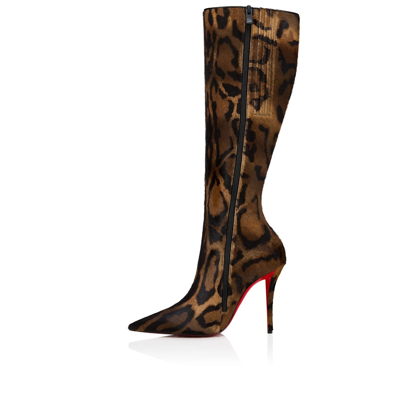 Bottes fines à talons hauts avec fermeture éclair latérale