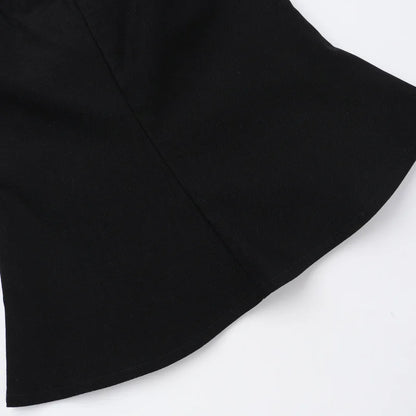 Corset sans bretelles en cuir style gothique
