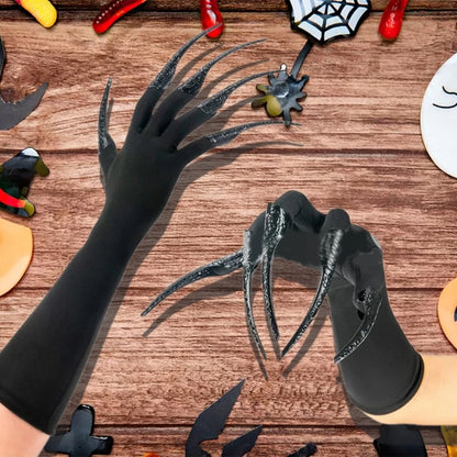 Gants à ongles longs et effrayants, accessoires de costume