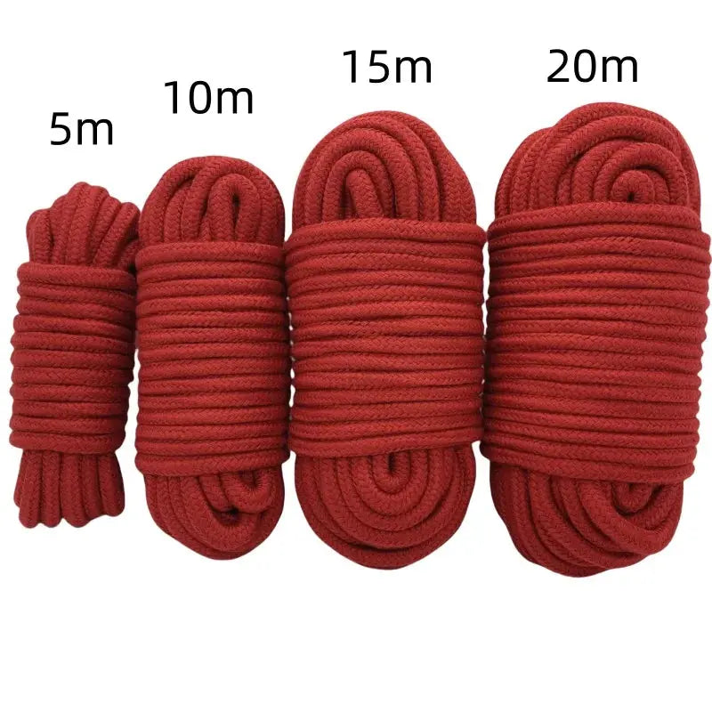 Corde de Bondage en coton doux de 5 à 20m, Kit de jouets sexuels pour jeu de rôle Bdsm, produit de jeu pour Couples Clickbing Market