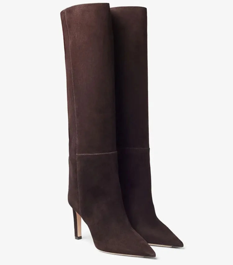Bottes hautes en cuir de bœuf
