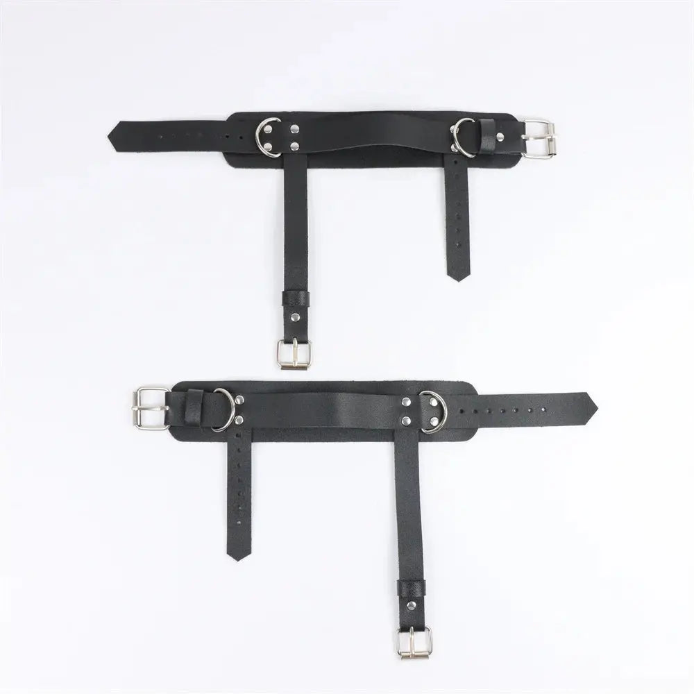 Ceinture de cheville noire, chaîne et boucle, Clickbing Market