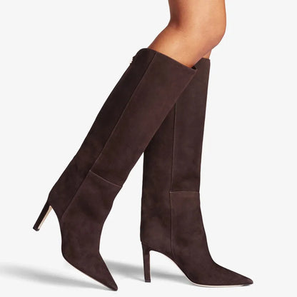 Bottes hautes en cuir de bœuf