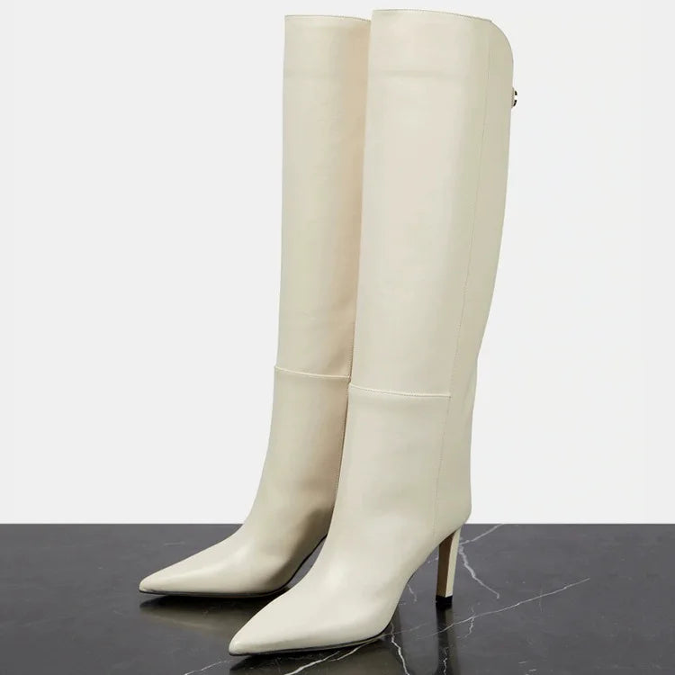 Bottes hautes en cuir de bœuf