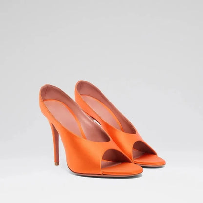 Sandales à talons aiguilles à bout ouvert sexy