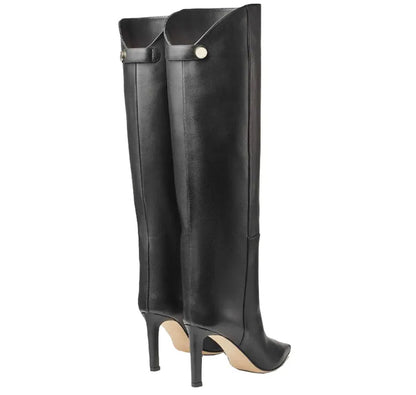 Bottes hautes en cuir de bœuf