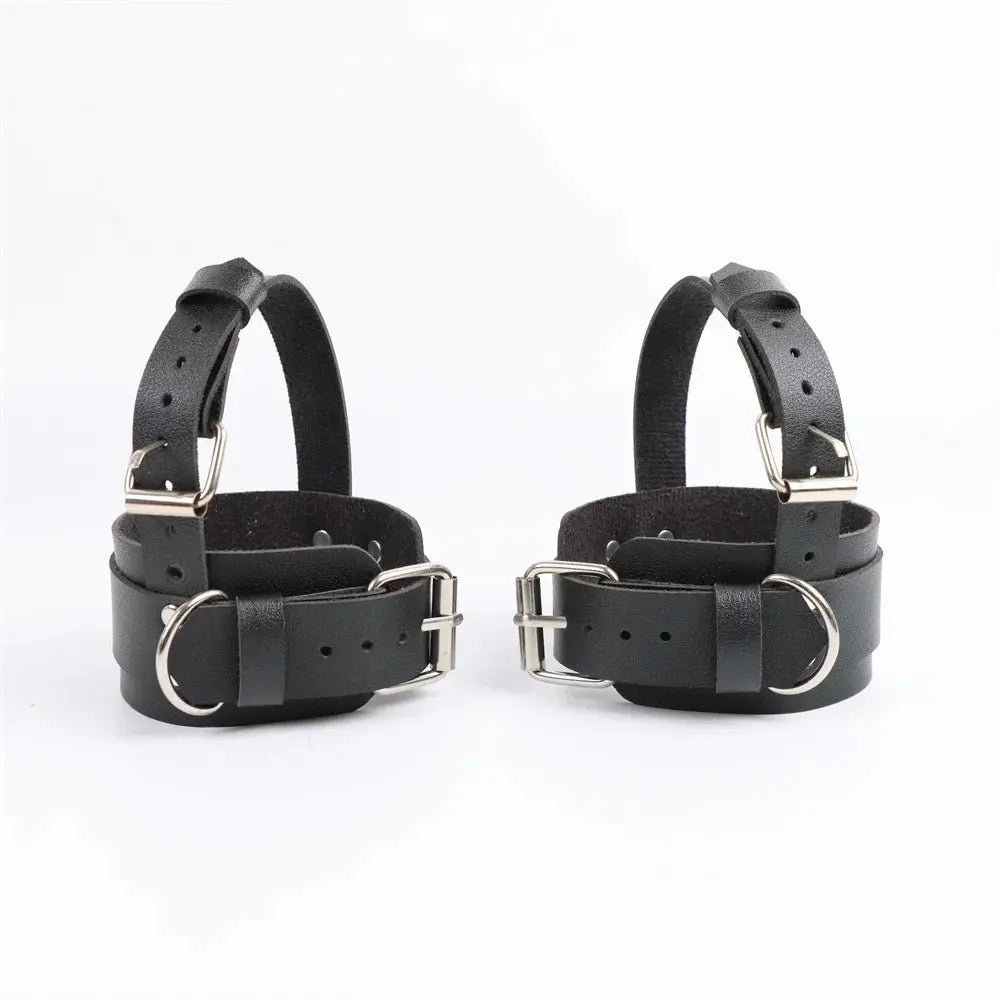 Ceinture de cheville noire, chaîne et boucle, Clickbing Market