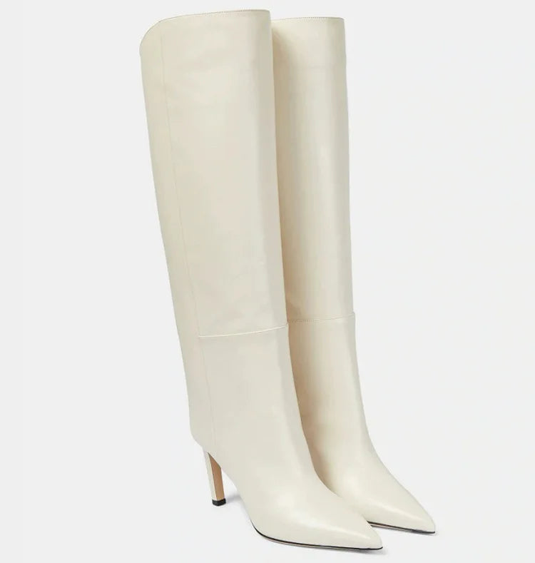 Bottes hautes en cuir de bœuf