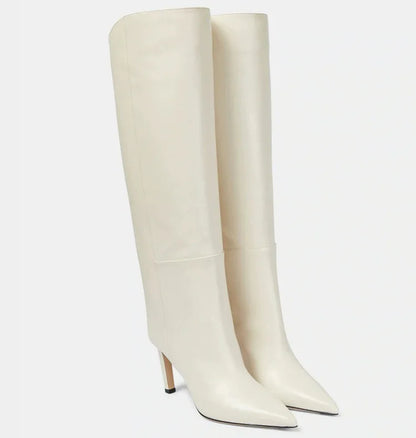 Bottes hautes en cuir de bœuf