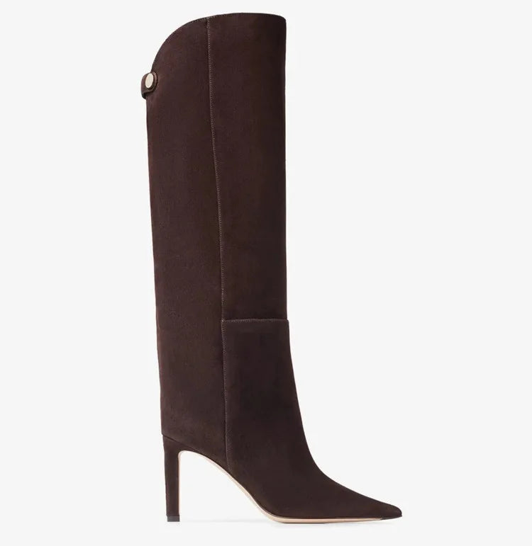 Bottes hautes en cuir de bœuf