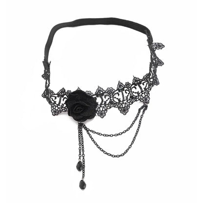 Ingmark-Bande élastique Goth pour femme, grande fleur de rose, jambe, cuisse, lien de gland Clickbing Market