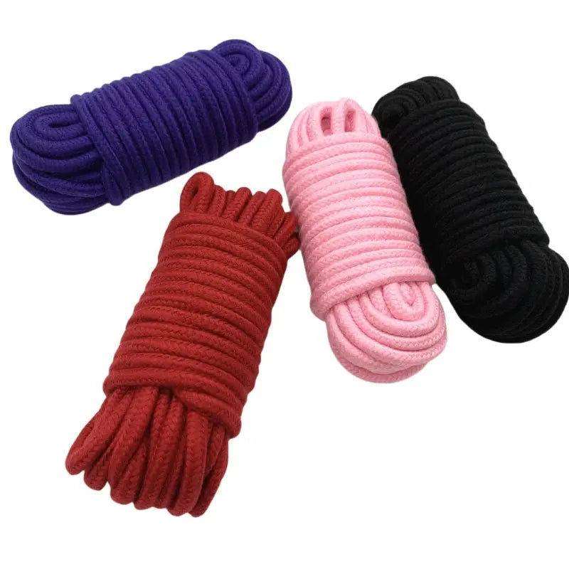 Corde de Bondage en coton doux de 5 à 20m, Kit de jouets sexuels pour jeu de rôle Bdsm, produit de jeu pour Couples Clickbing Market