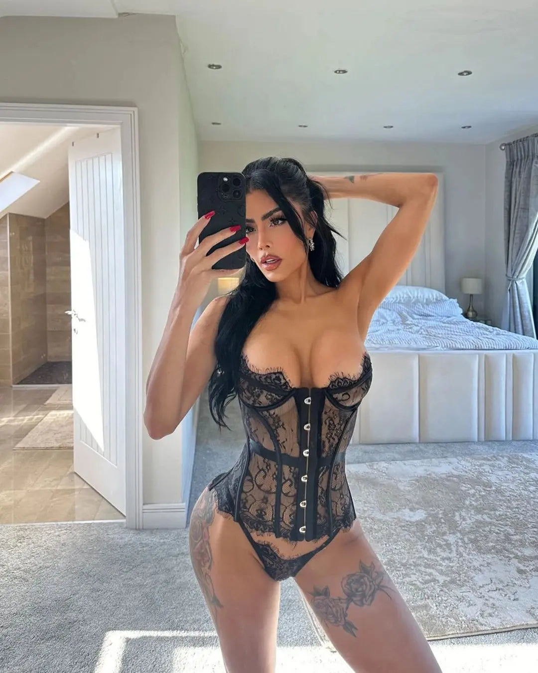 Lingerie Sexy pour femmes palais sensuel Corset ensemble pure bretelles dentelle mince Clickbing Market