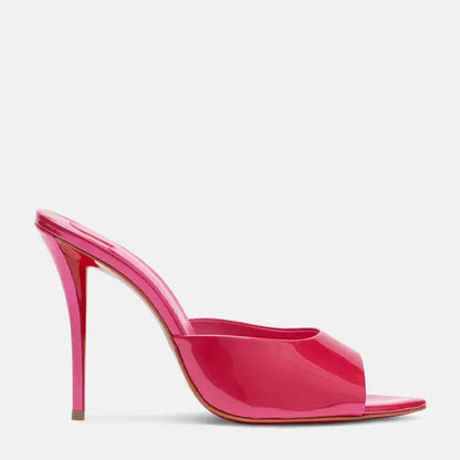 Chaussures en forme de bouche de poisson, pantoufles sexy une pièce