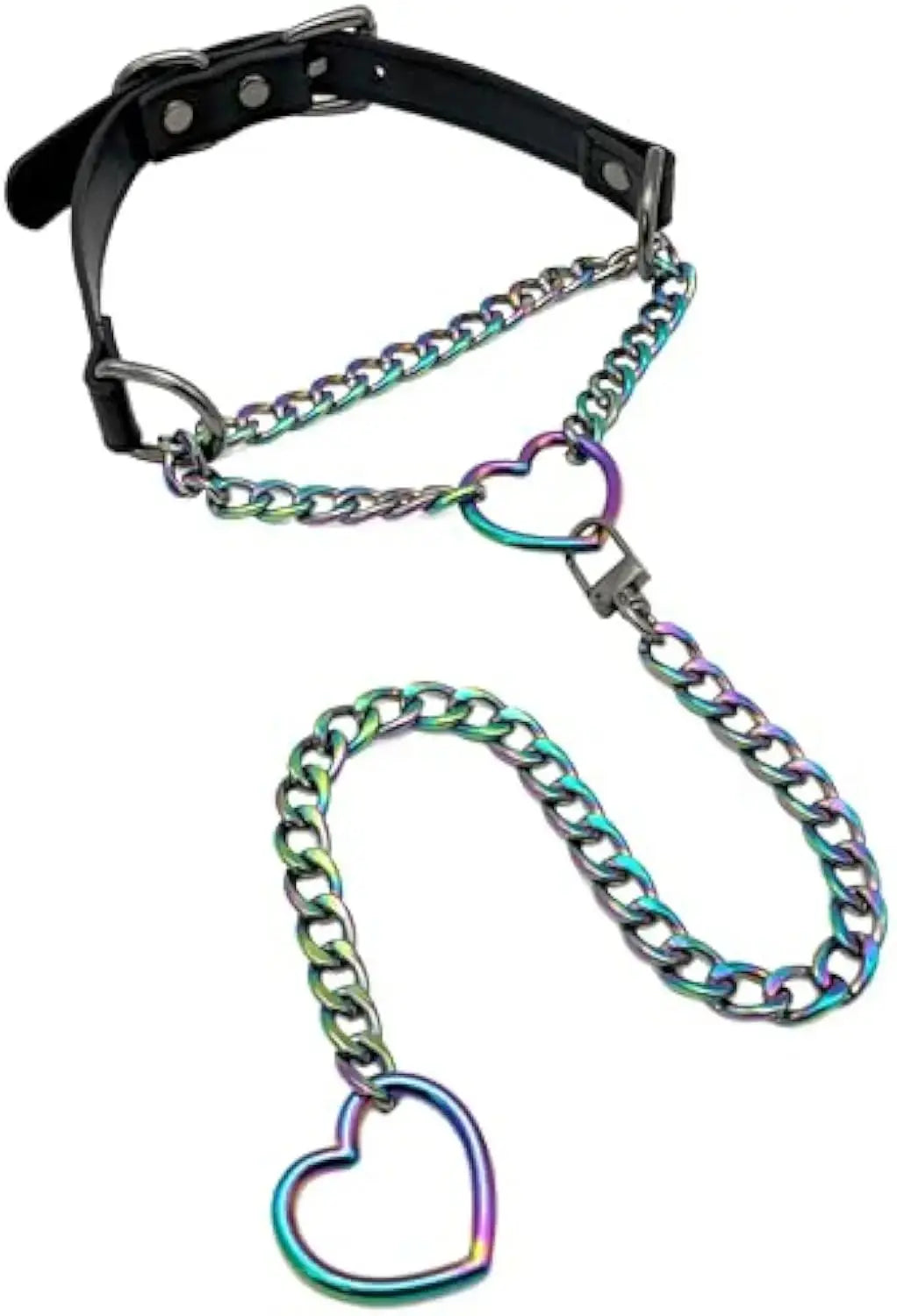 Collier ras du cou, joint torique chaîne coulissante en cuir Clickbing Market