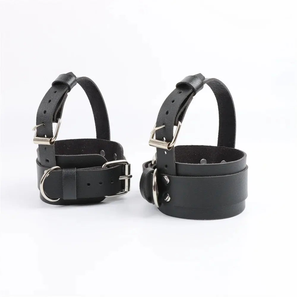 Ceinture de cheville noire, chaîne et boucle, Clickbing Market