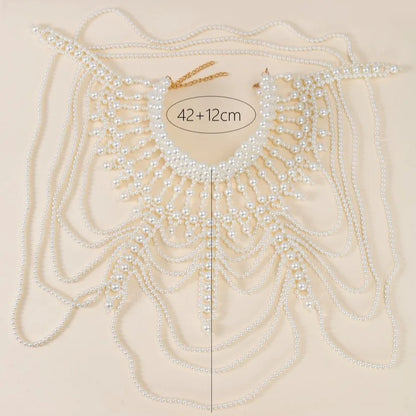 Nouvelle chaîne de corps sexy en perles multicouches faites à la main